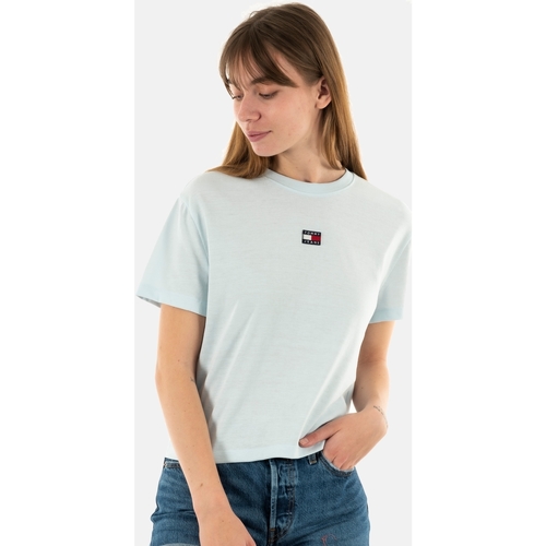 Vêtements Femme T-shirts manches courtes Tommy Jeans dw0dw15640 Bleu