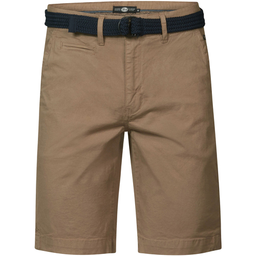 Vêtements Homme Shorts hawaiian / Bermudas Petrol Industries Short coton ceinture tressée Beige