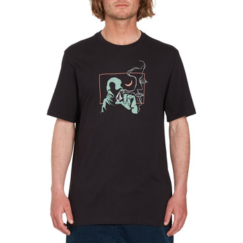 Vêtements Homme T-shirts manches courtes Volcom Camiseta  Skate Vitals SST1 Black Noir