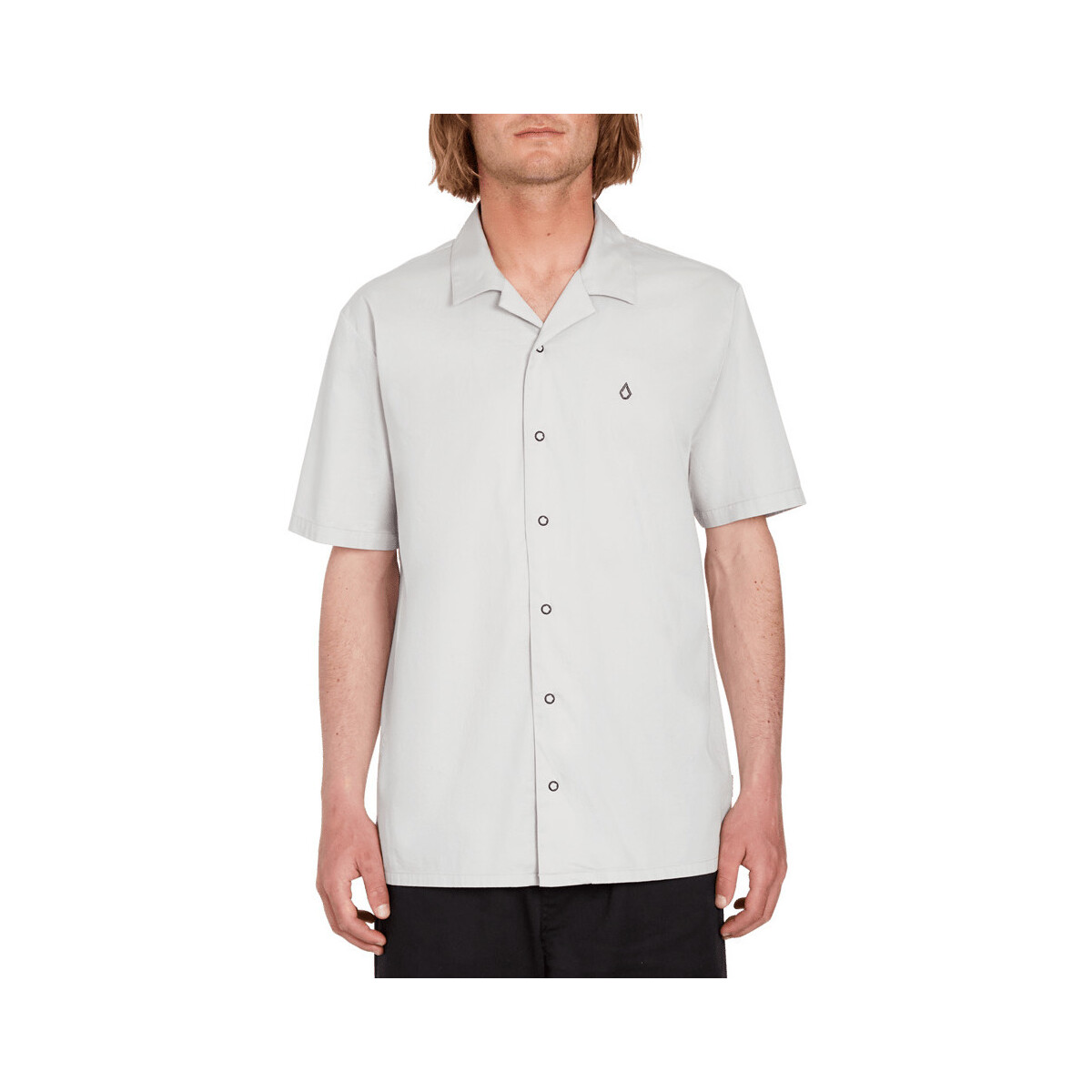 Vêtements Homme Chemises manches courtes Volcom Skate Vitals Axel Short Sleeve Shirt Tower Grey Gris