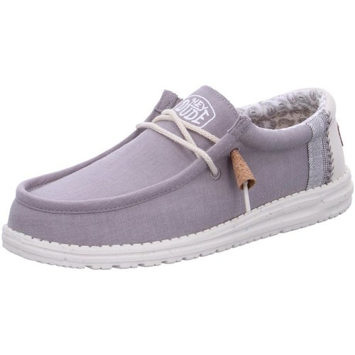Chaussures Homme Mocassins Hey Dude Shoes white Gris