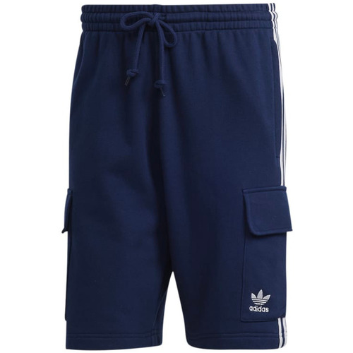 adidas Originals 3-Stripes Cargo Short / Bleu Marine Bleu - Vêtements  Shorts / Bermudas Homme 49,50 €