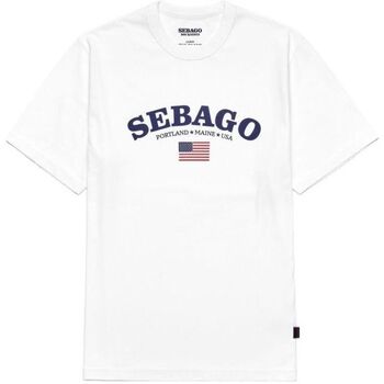 Vêtements Homme T-shirts manches courtes Sebago T-shirt Wiscasset Homme White Blanc