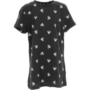 Vêtements Fille T-shirts manches courtes adidas Originals G bluv t Noir