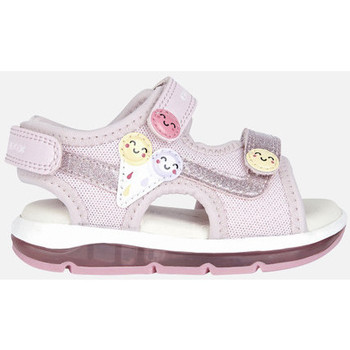 Chaussures Fille Baskets mode Geox B SANDAL TODO GIRL rose