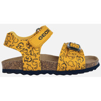 Chaussures Garçon Sandales et Nu-pieds Geox B SANDAL CHALKI BOY jaune/bleu marine