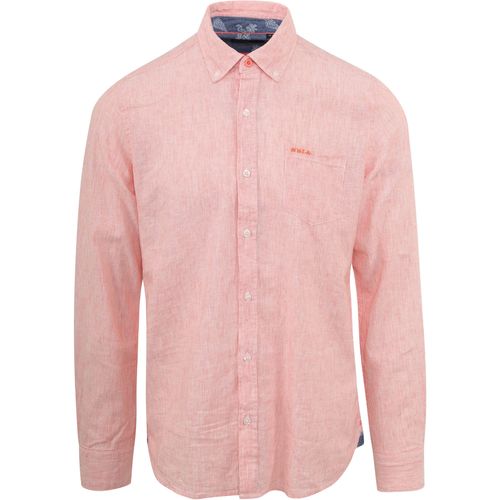 Vêtements Homme Chemises manches longues New Zealand Auckland NZA Chemise Rum Rayures Rose Rose