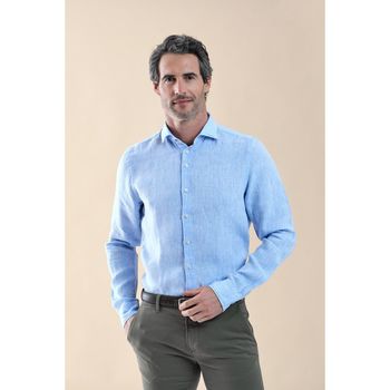 Vêtements Homme Chemises manches longues R2 Amsterdam Top 5 des ventes Bleu