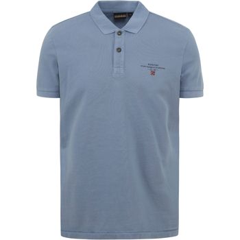 Vêtements Homme T-shirts & Polos Napapijri Polo Elbas Bleu Clair Bleu