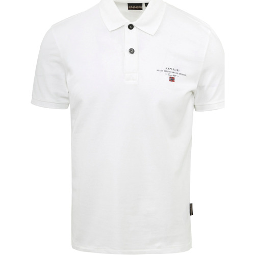 Vêtements Homme T-shirts & Polos Napapijri Polo Elbas Blanc Blanc