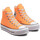 Chaussures Femme Baskets montantes Converse PLATFORME CANVAS HI Orange