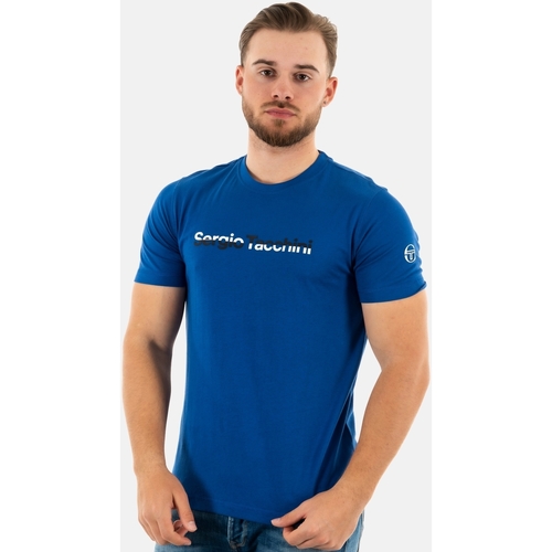 Vêtements Homme T-shirts manches Heels Sergio Tacchini 40109 Bleu