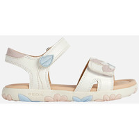 Chaussures Fille Sandales et Nu-pieds Geox J SANDAL HAITI GIRL blanc/rose clair