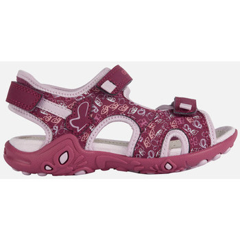 Chaussures Fille Sandales et Nu-pieds Geox J SANDAL WHINBERRY G rouge cerise/rose