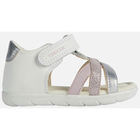 Chaussures Fille Sandales et Nu-pieds Geox B SANDAL ALUL GIRL blanc/rose