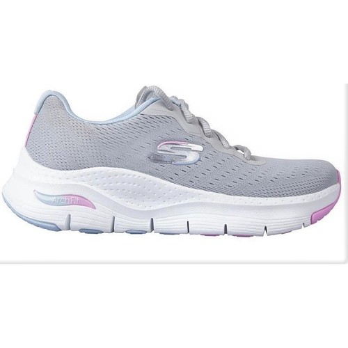 Chaussures Femme Baskets mode Skechers BASKETS  ARCH FIT INFINITY COOL GRIS Gris