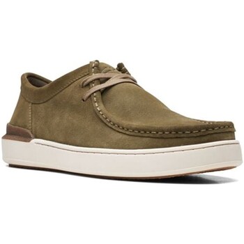 Chaussures Homme Baskets basses Clarks Court Lite Wally Baskets homme Vert militaire / Royal Vert