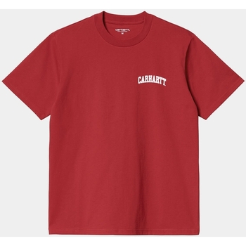 Vêtements Homme Chemises manches longues Carhartt Carhartt WIP S/S University Script T-Shirt Rouge