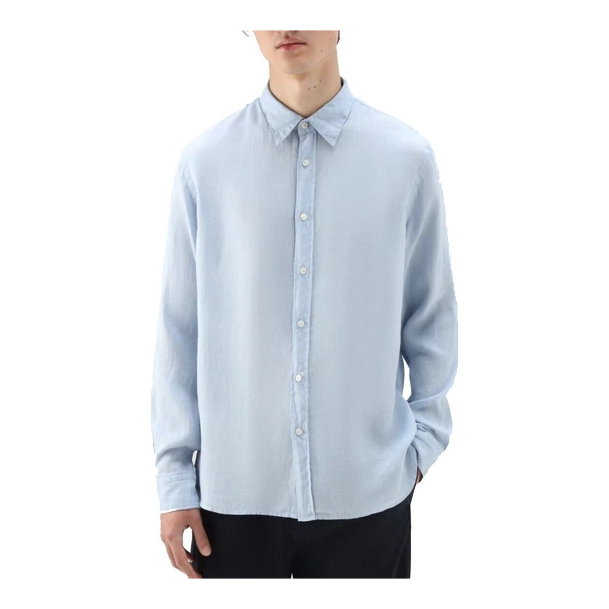 Vêtements Homme Chemises manches longues Woolrich WOSI0113MR Bleu