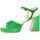Chaussures Femme Sandales et Nu-pieds Lara May Nu pieds cuir velours Vert