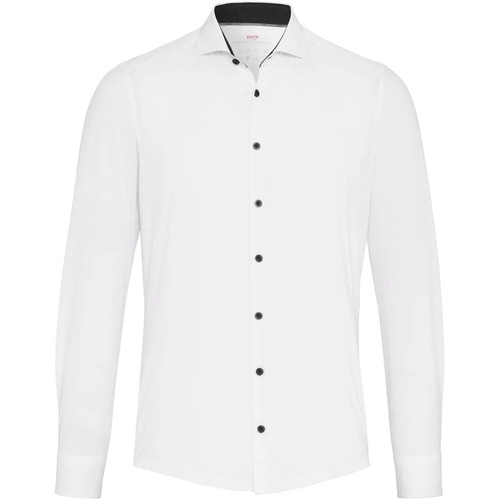 Vêtements Homme Chemises manches longues Pure Tops / Blouses Shirt Blanche Blanc