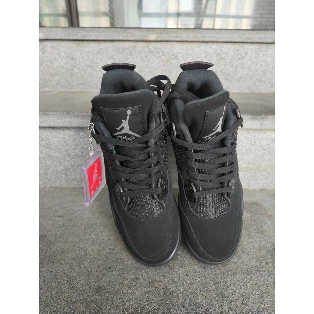 Chaussures Homme Basketball Nike Jordan 4 Noir