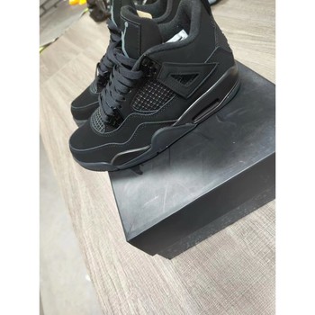 Chaussures Homme Basketball Volt Nike Jordan 4 Noir