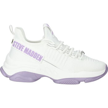 Chaussures Femme Baskets basses Steve Madden Mac-E SM19000019 Sneaker Blanc