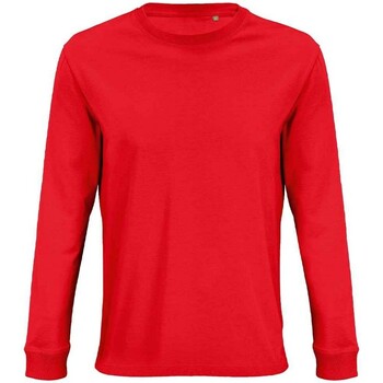 Vêtements T-shirts manches longues Sols Pioneer Rouge