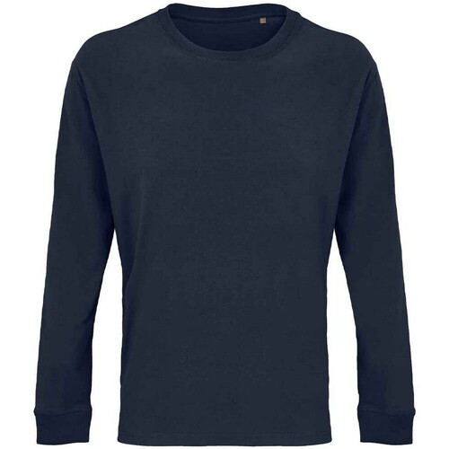 Vêtements Chase embroidered logo rib-trimmed sweatshirt Sols 3982 Bleu