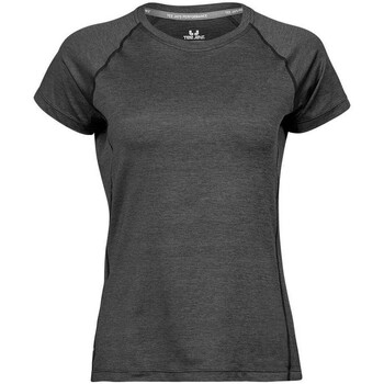 Vêtements sleeve T-shirts manches longues Tee Jays PC5232 Noir
