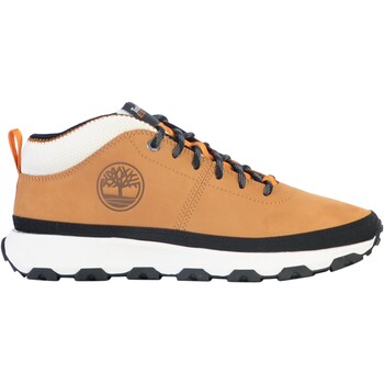 Chaussures Homme Baskets montantes Timberland Basket Cuir Winsor Trail Jaune