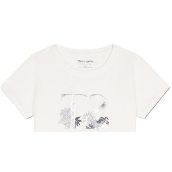 Teddy Smith TEE SHIRT LAURA MC JR - MIDDLE WHITE - 10 ans Multicolore