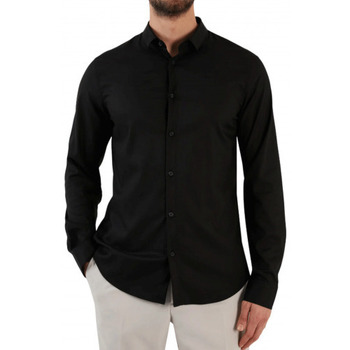 Vêtements Homme Chemises manches longues EAX Chemise homme Armani noir  8NZC49 - XS Noir