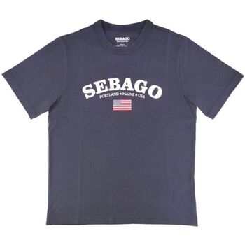 Vêtements Homme T-shirts manches courtes Sebago T-shirt Wiscasset Homme Blue Marine Bleu
