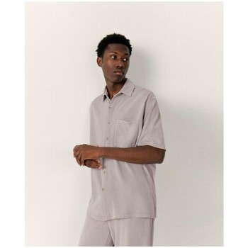 Vêtements Homme Chemises manches longues American Vintage Pyrastate Shirt Argent Multicolore