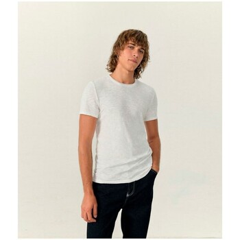 Vêtements Homme T-shirts manches courtes American Vintage Bysapick Tshirt Blanc Blanc