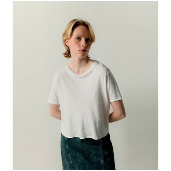 Vêtements Femme T-shirts manches courtes American Vintage Lopintale Tee White Blanc
