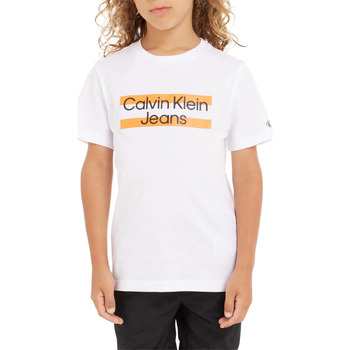 Vêtements Garçon T-shirts manches courtes Calvin Klein Jeans 144679VTPE23 Blanc