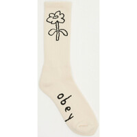Sous-vêtements Homme Chaussettes Obey spring flower socks Blanc