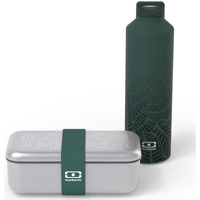 Maison & Déco Lunchbox Monbento Pack lunch box et bouteille isotherme graphic jungle Vert