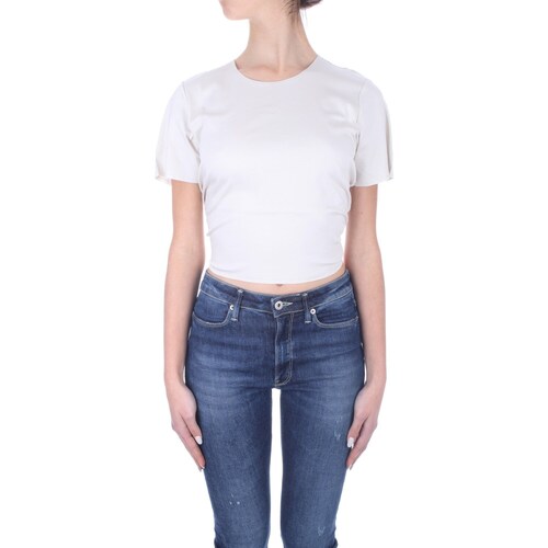 Vêtements Femme T-shirts manches courtes Calvin Klein Jeans K20K205314 Blanc