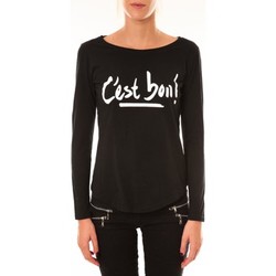 Vêtements Femme T-shirts manches longues Sweet Company Sweat Company Top PM1053 noir Noir