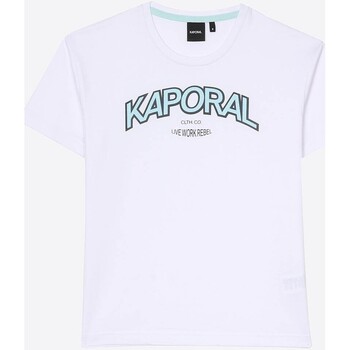 Vêtements Garçon Blousons Kaporal Junior - T-shirt - blanc Blanc
