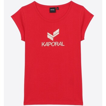 Vêtements Fille Doudounes Kaporal Junior - T-shirt - rouge Rouge