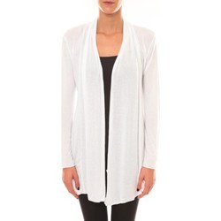 Vêtements Femme Gilets / Cardigans Sacs de sport Vision de Rêve Cardigan 8677 blanc Blanc
