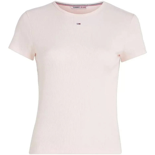 Vêtements Femme T-shirts manches courtes Tommy Jeans essential cot Rose