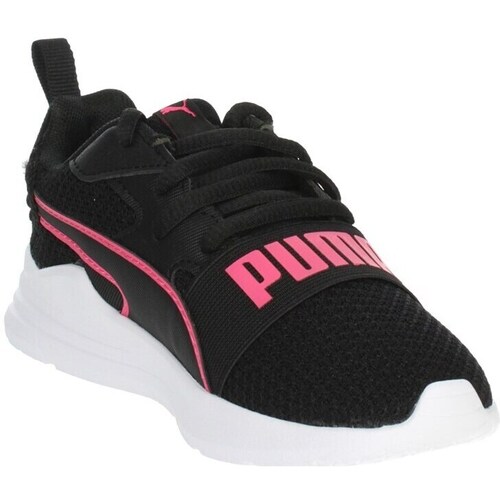 Chaussures Fille Baskets basses Puma 390848 Noir