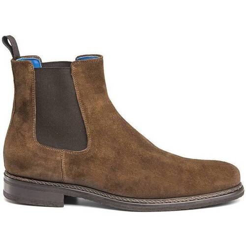 Chaussures Homme Boots Hardrige Kyle velours Marron