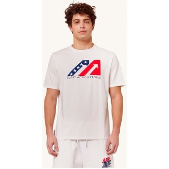 Vêtements Homme T-shirts manches courtes Autry Autry Action People Tshirt White Multicolore
